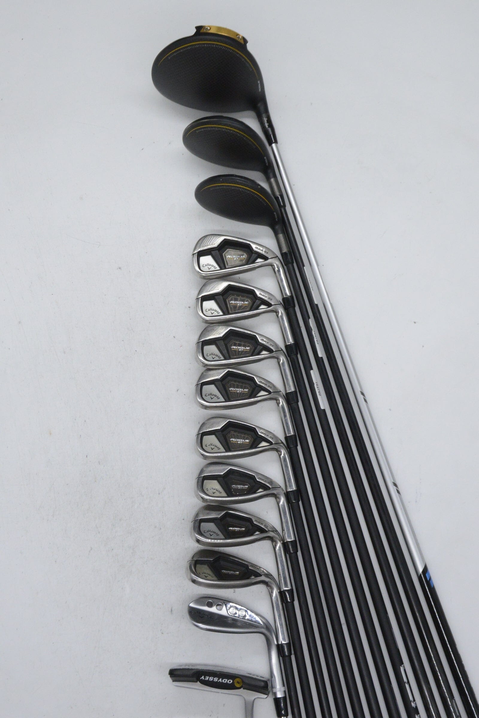 Callaway Rogue ST Max OS Lite Mixed Full Set R Flex -1.5" Golf Clubs GolfRoots 