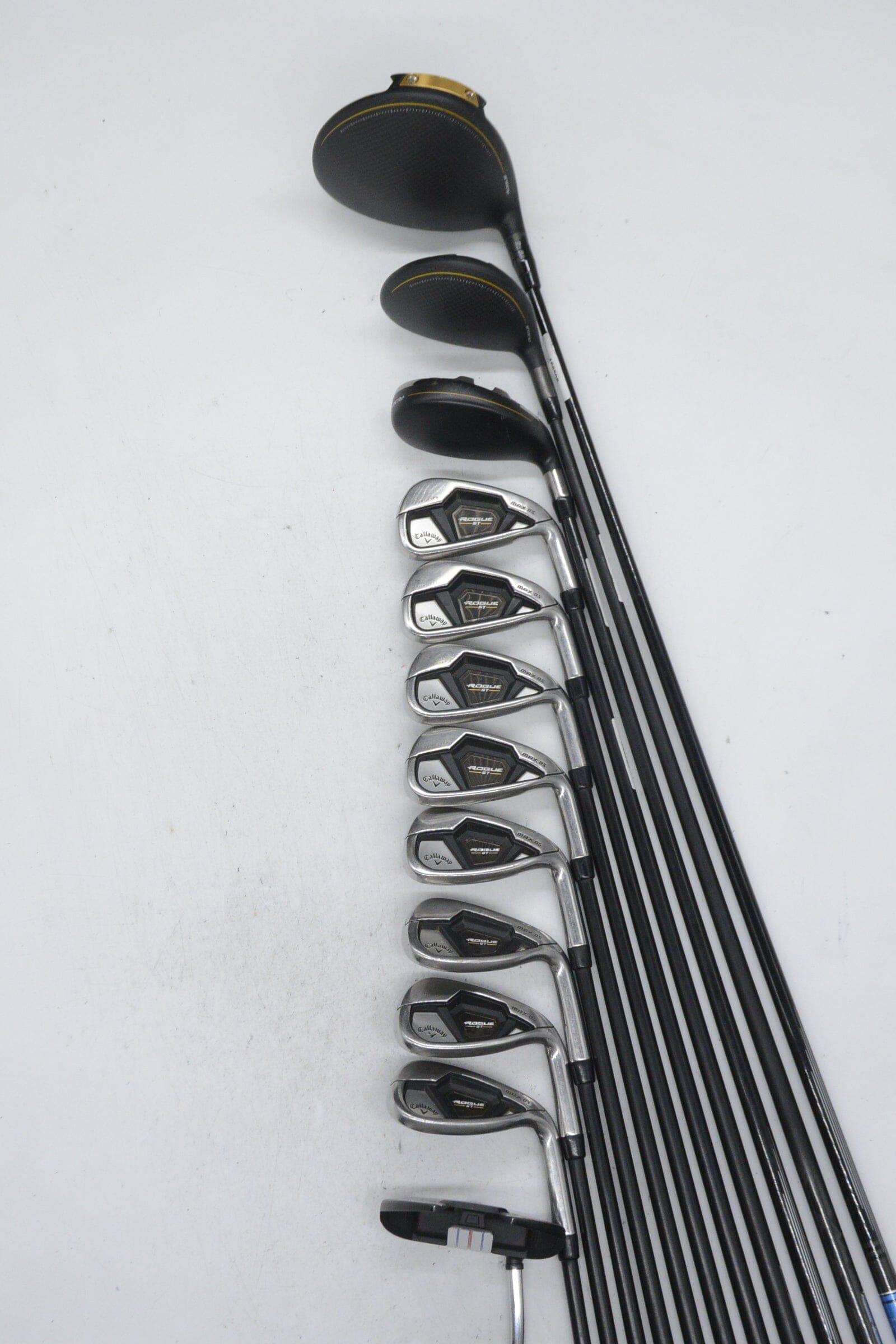 Callaway Rogue ST Max OS Mixed Full Set R Flex -0.75" Golf Clubs GolfRoots 