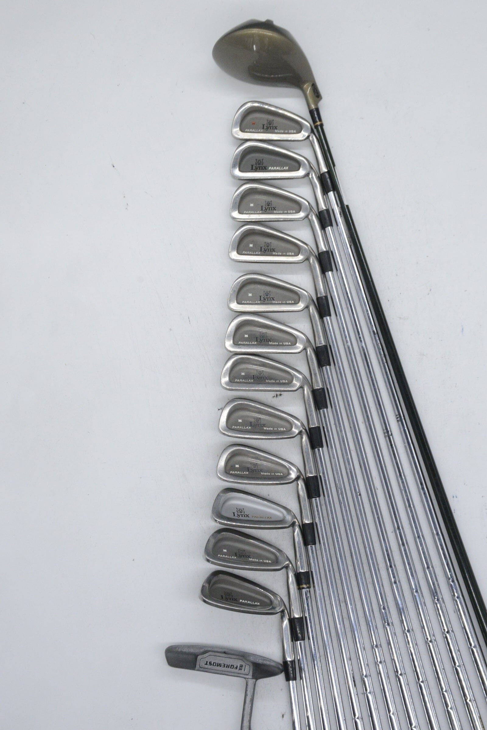 Lynx Parallax Mixed Full Set R Flex -0.25" Golf Clubs GolfRoots 
