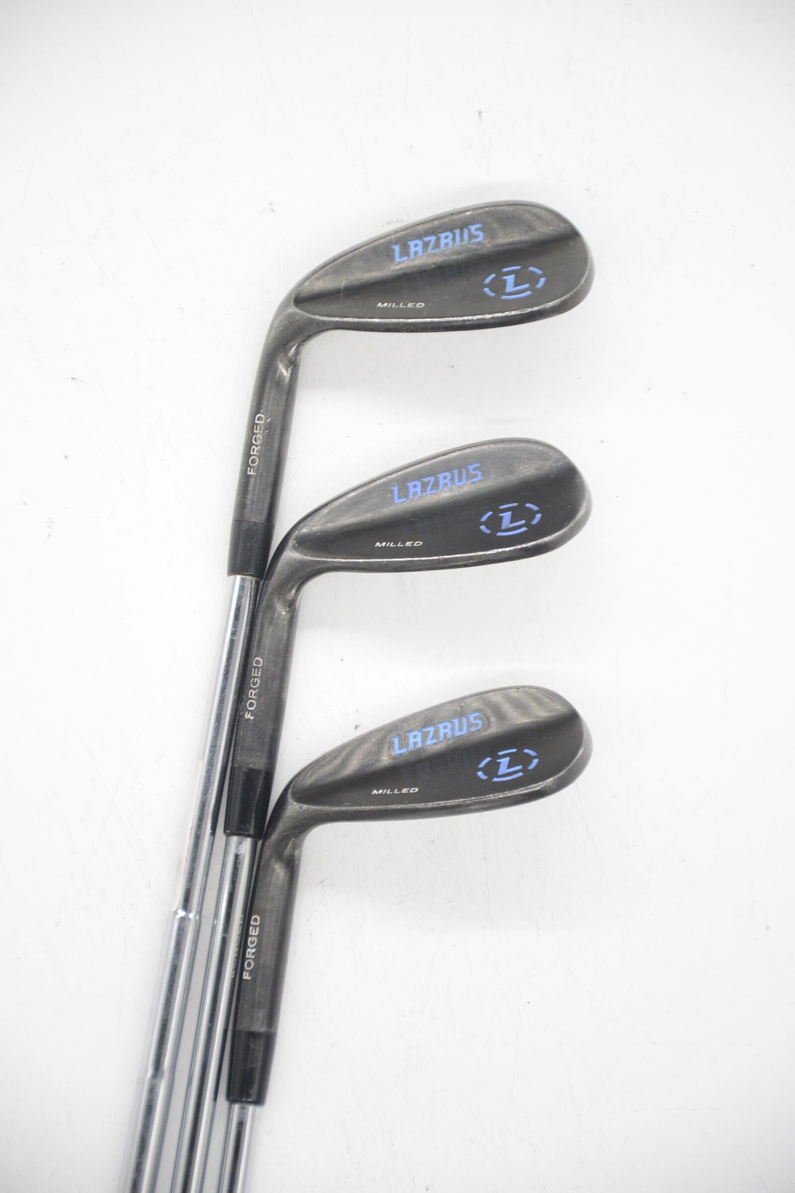 Lefty Lazrus Milled Black 52, 56, 60 Degree Wedge Set Wedge Flex Golf Clubs GolfRoots 