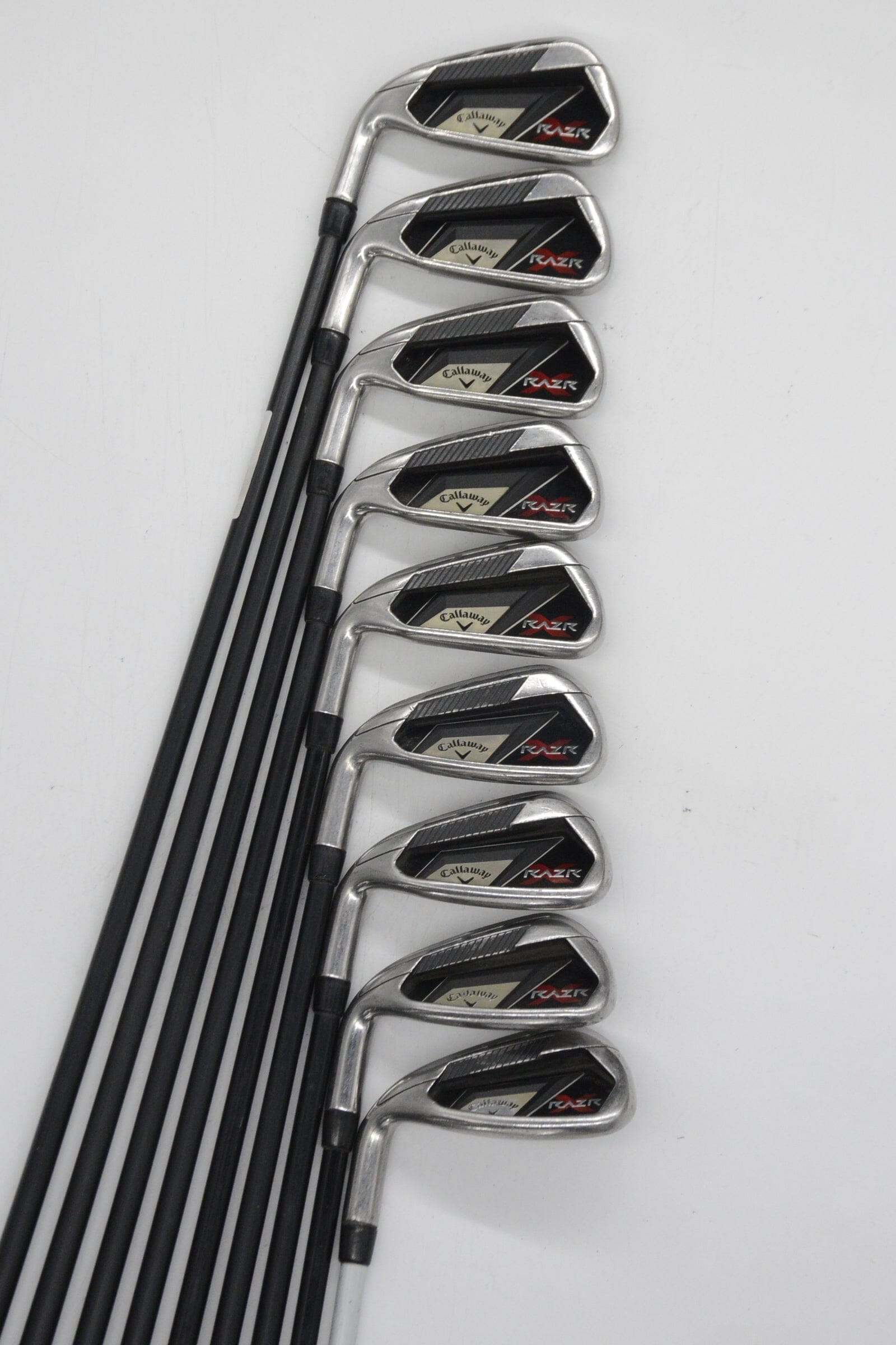 Lefty Callaway RAZR X 3-AW Iron Set R Flex -0.5" Golf Clubs GolfRoots 