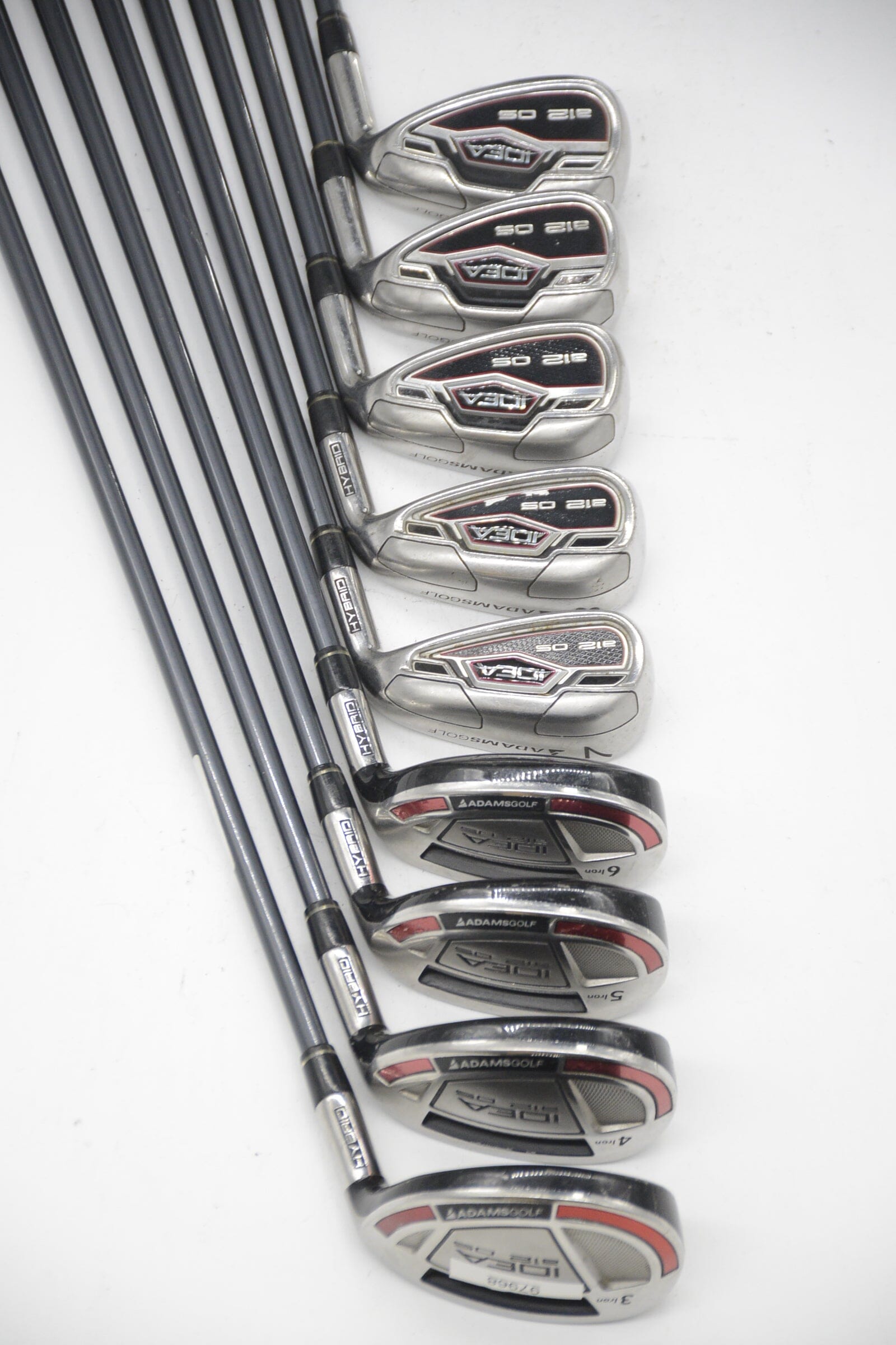 Adams Idea A12Os Hybrid 3-GW Iron Set SR Flex Std Length Golf Clubs GolfRoots 