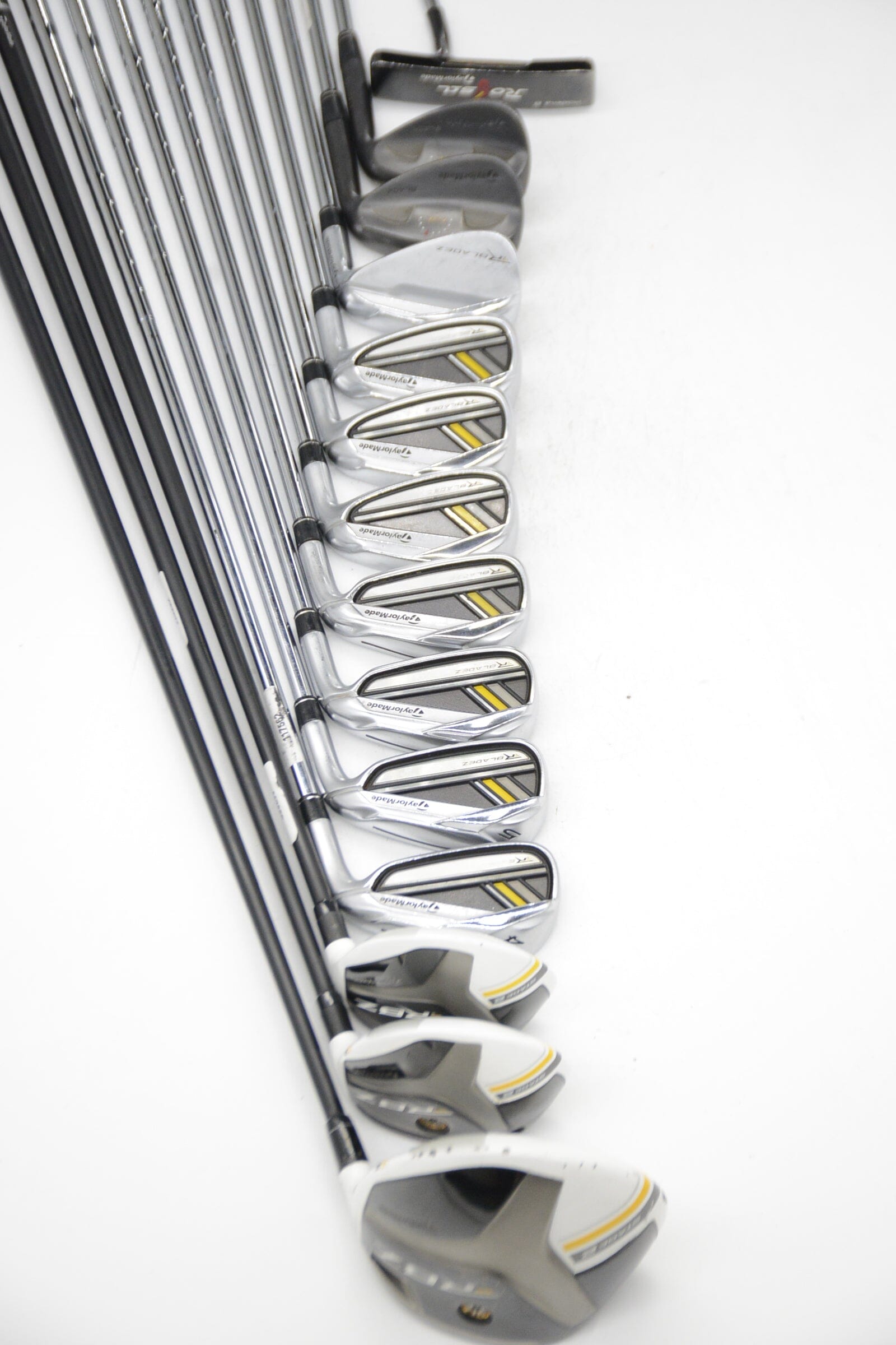 TaylorMade Rbladez Mixed Full Set R Flex +0.5" Golf Clubs GolfRoots 