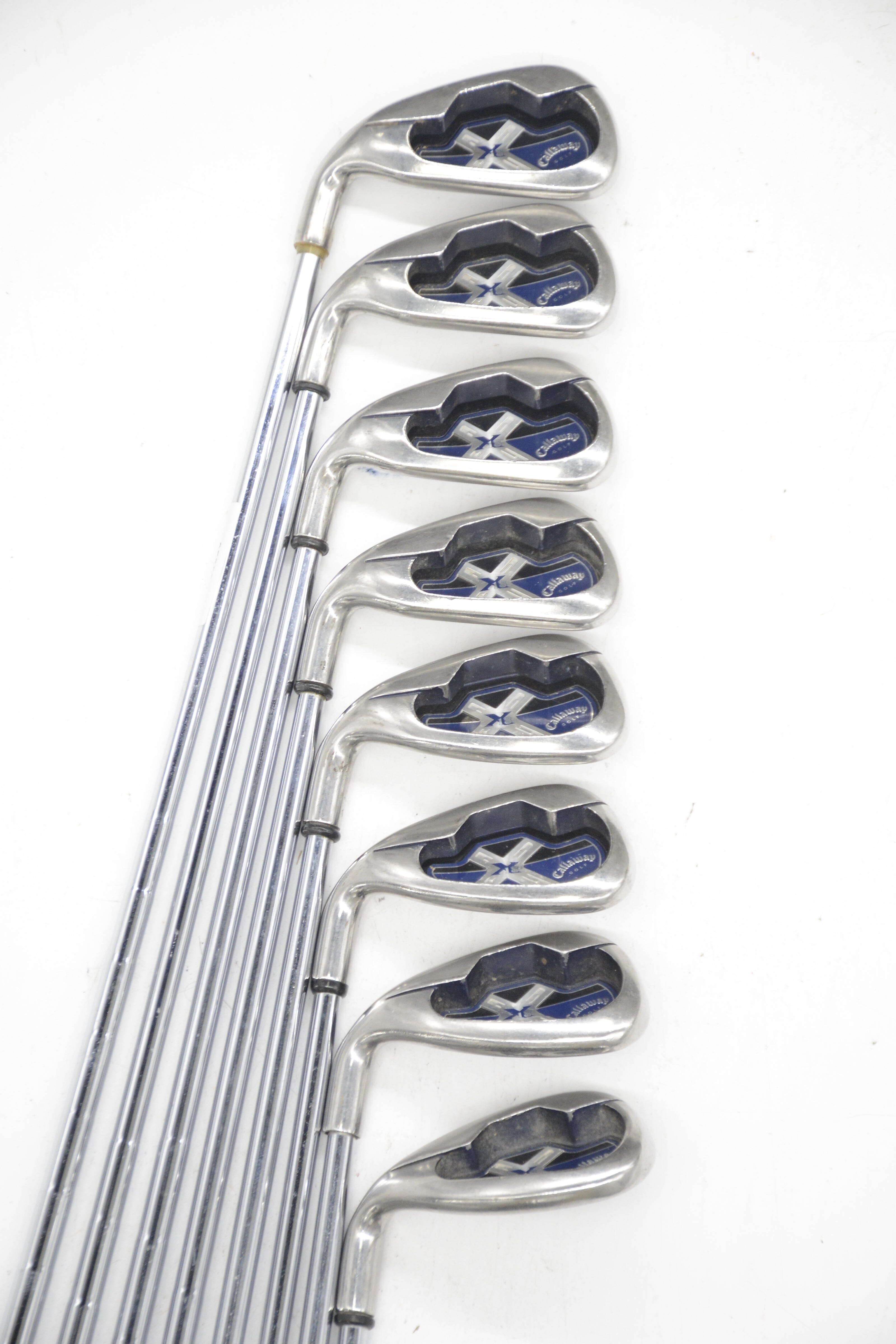 Lefty Callaway X-18 4-PW, SW Iron Set Uniflex Std Length Golf Clubs GolfRoots 