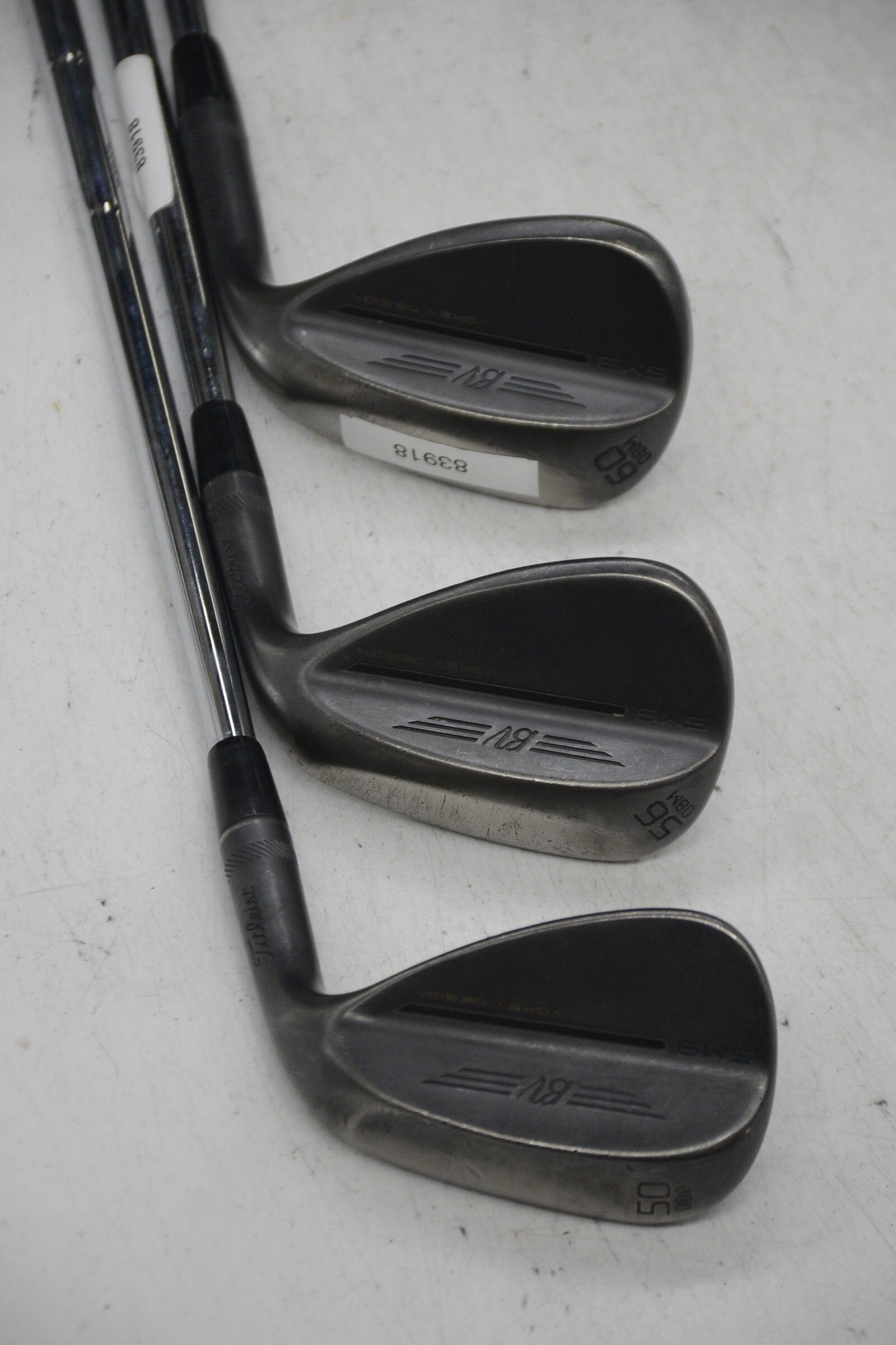 Titleist Vokey SM9 Jet Black 50, 56, 60 Degree Wedge Set Wedge Flex Golf Clubs GolfRoots 