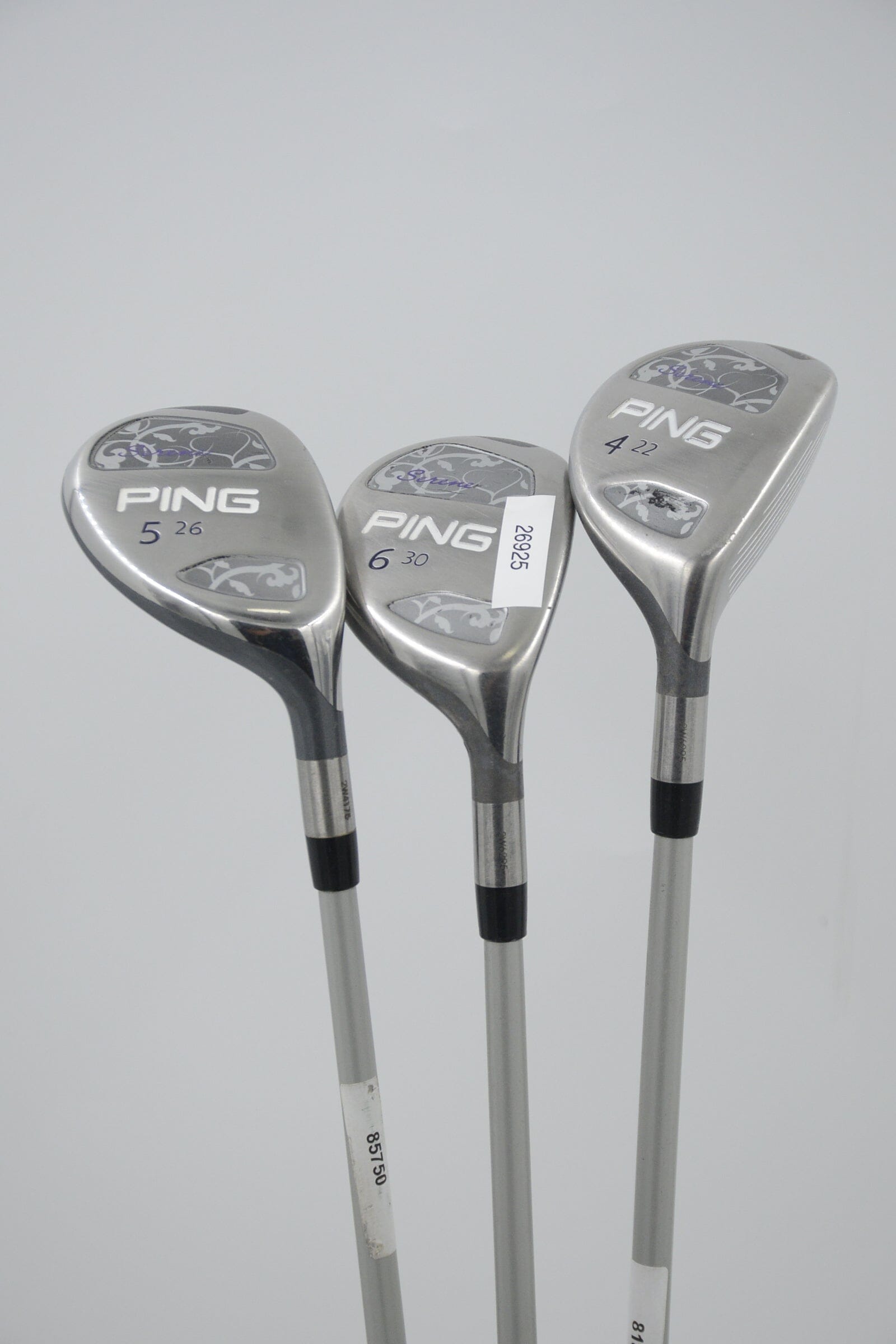 Women's Ping Serene 4H, 5H, 6H Hybrid Set W Flex Golf Clubs GolfRoots 