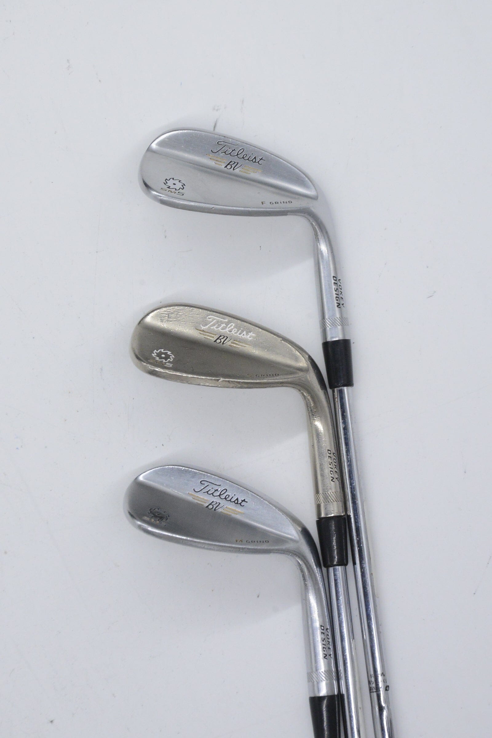Titleist Vokey SM5 Tour Chrome 50, 54, 58 Degree Wedge Set Wedge Flex Golf Clubs GolfRoots 