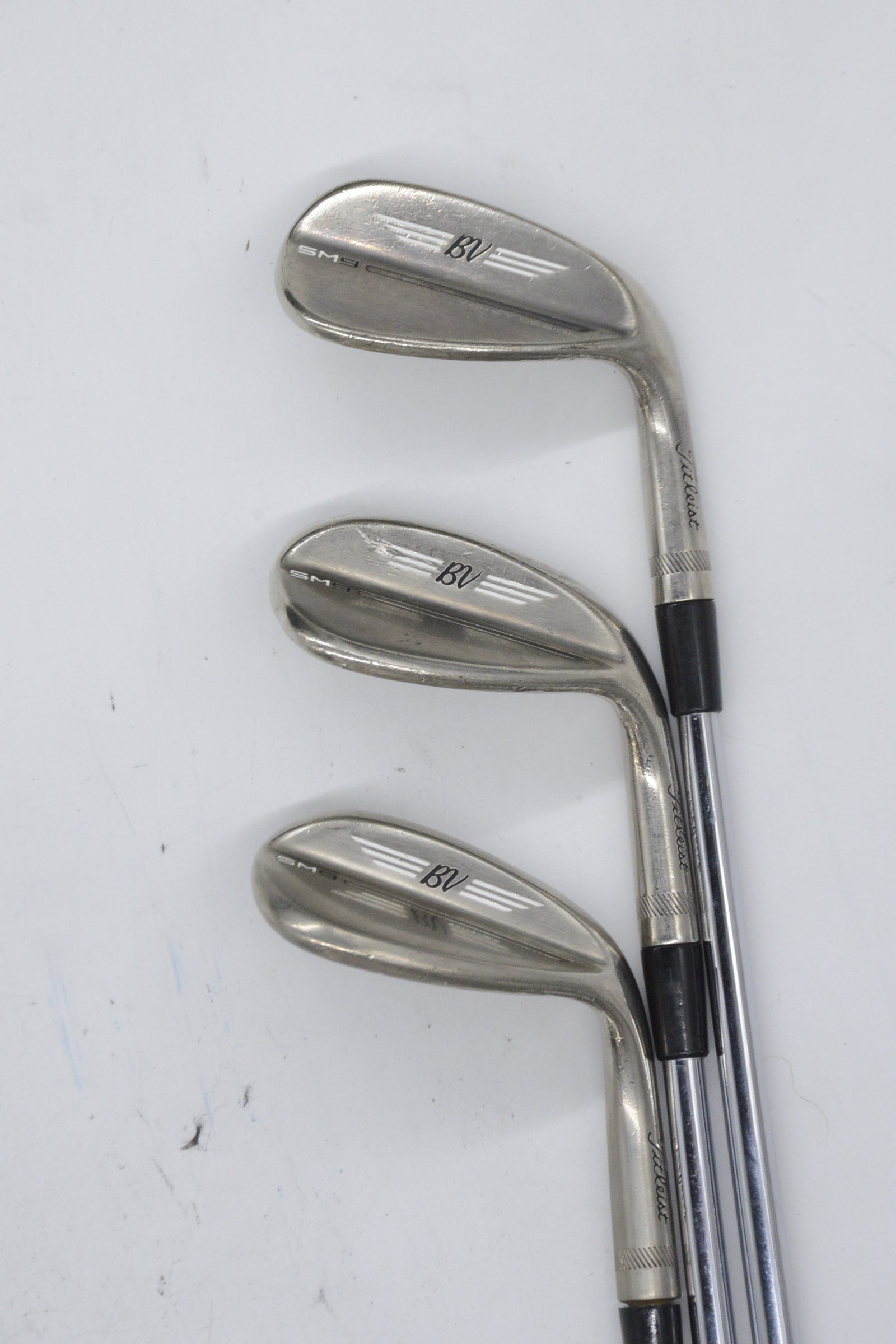 Titleist Vokey SM9 Brushed Steel 50, 54, 60 Degree Wedge Set S Flex