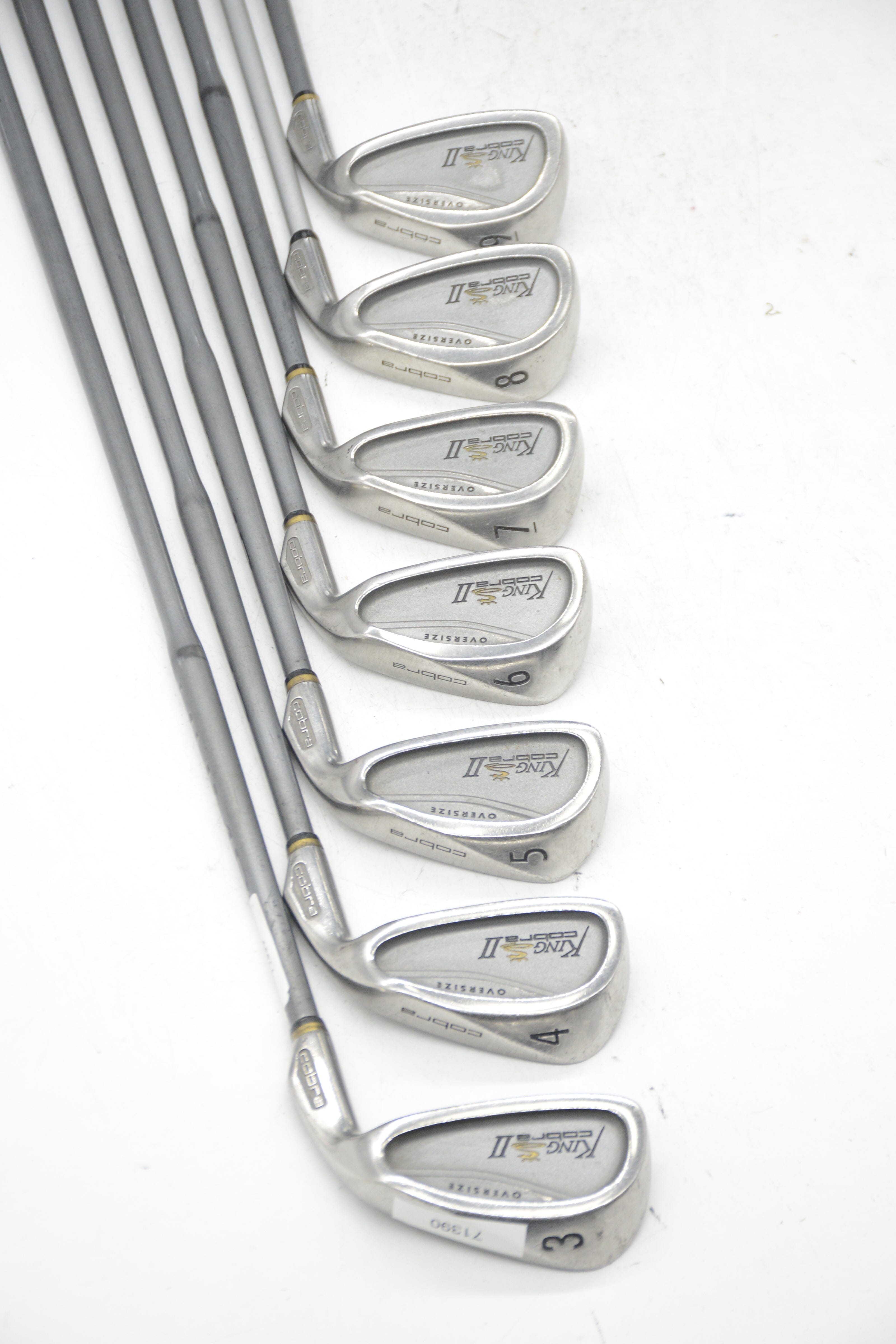 Cobra King Cobra 2 Oversize 3-9 Iron Set R Flex +0.25" Golf Clubs GolfRoots 