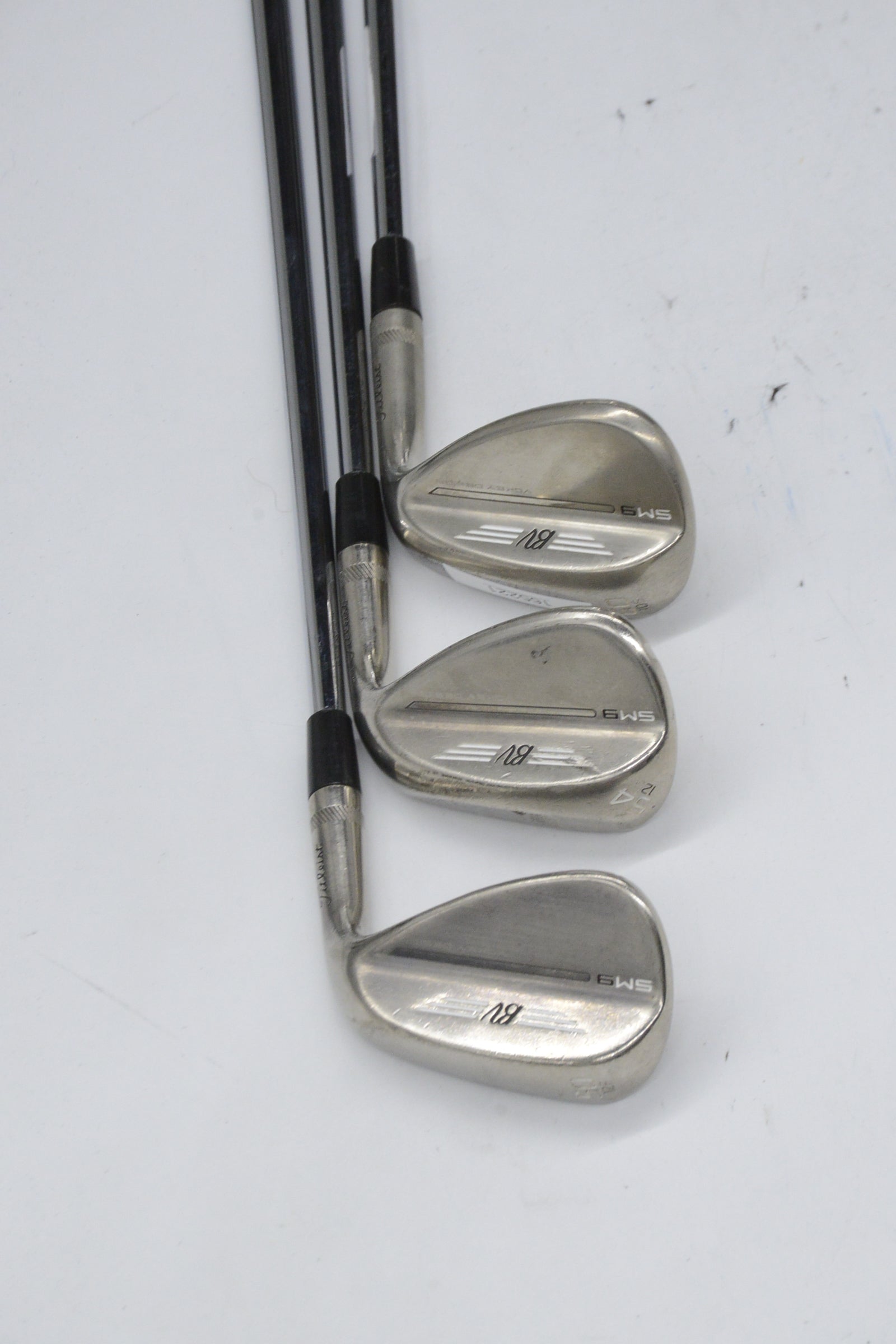 Titleist Vokey SM9 Brushed Steel 50, 54, 60 Degree Wedge Set S Flex